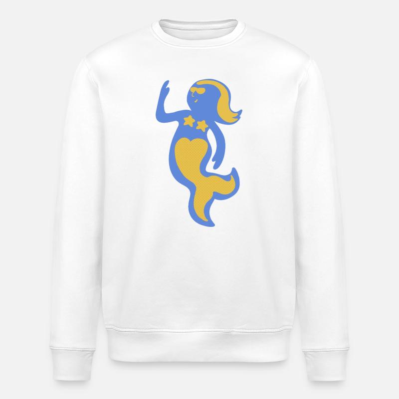 Göttlicher Geist des Meeres - Stanley/Stella Unisex Bio-Sweatshirt ROLLER - Weiß