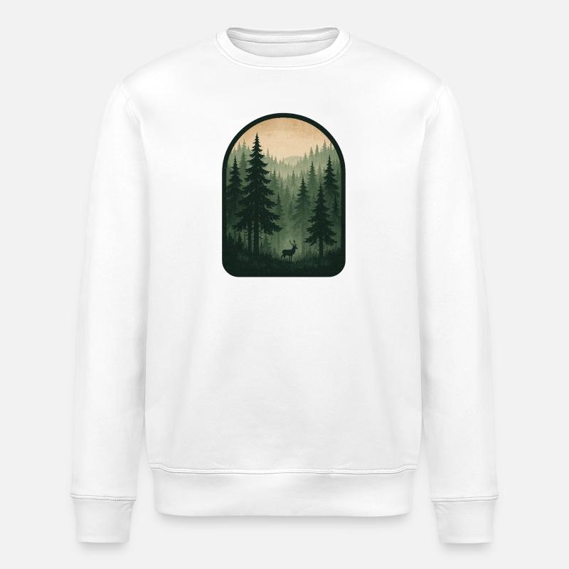 de la forêt - Sweat bio ROLLER Stanley/Stella Unisexe - blanc