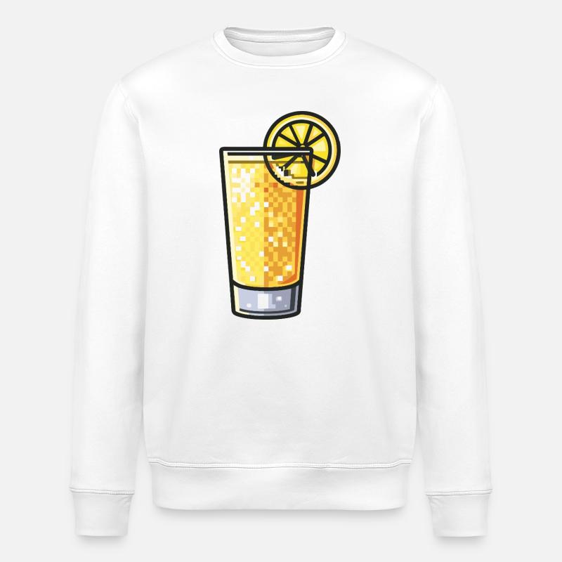 Verre à boisson Pixel Lemon - Sweat bio ROLLER Stanley/Stella Unisexe - blanc