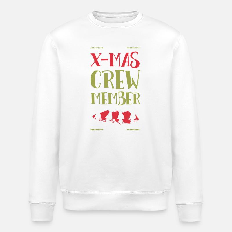 X-Mas Crew Mitglied - Stanley/Stella Unisex Bio-Sweatshirt ROLLER - Weiß