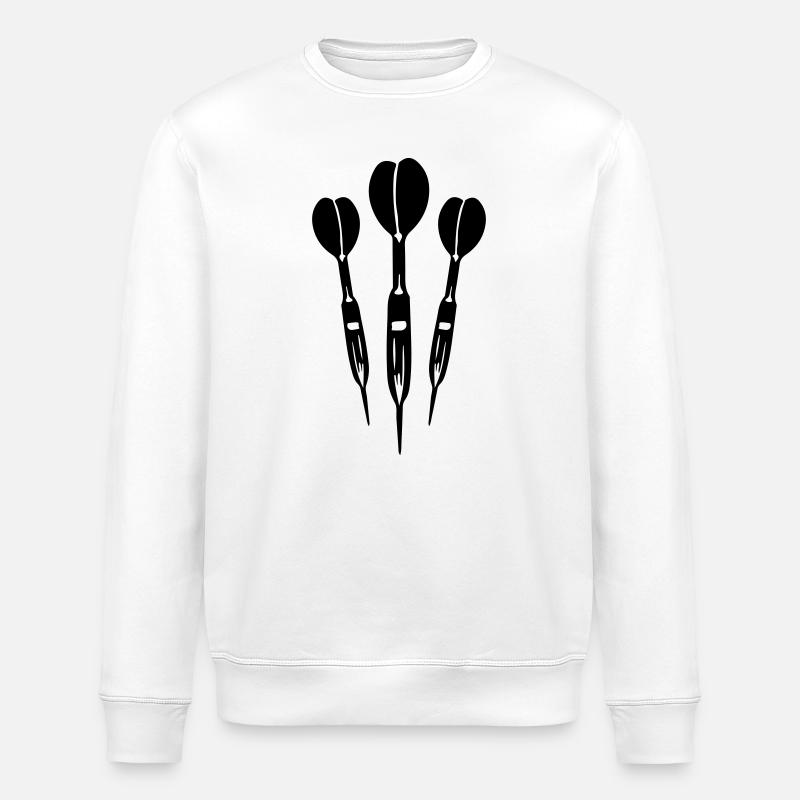 Icône de fléchettes - Sweat bio ROLLER Stanley/Stella Unisexe - blanc