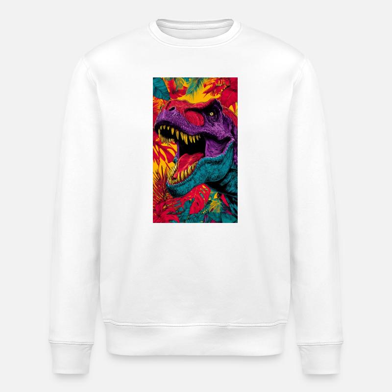 dinosaure - Sweat bio ROLLER Stanley/Stella Unisexe - blanc