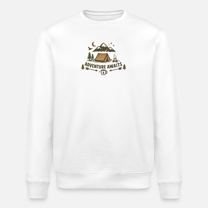 L’aventure vous attend - Sweat bio ROLLER Stanley/Stella Unisexe - blanc