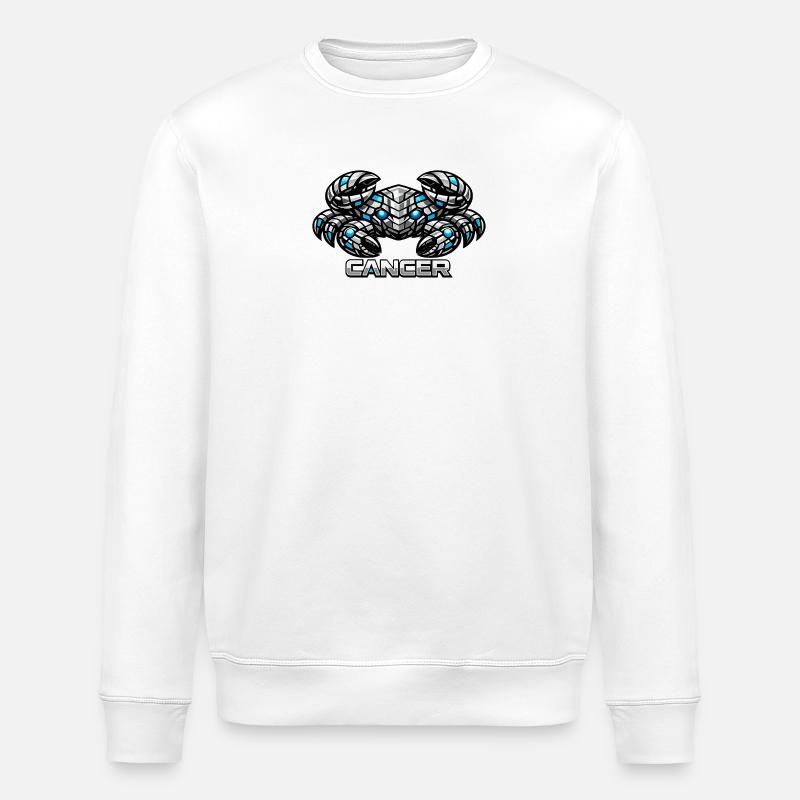 Cancer - Sweat bio ROLLER Stanley/Stella Unisexe - blanc