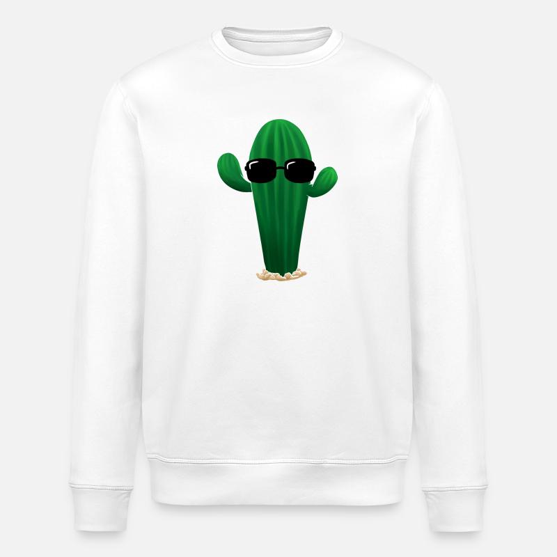 Cool Cactus - Sweat bio ROLLER Stanley/Stella Unisexe - blanc