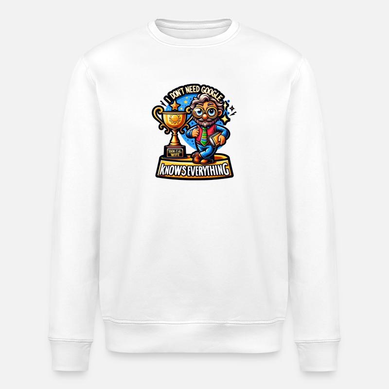 I dont need google - Stanley/Stella Unisex Bio-Sweatshirt ROLLER - Weiß
