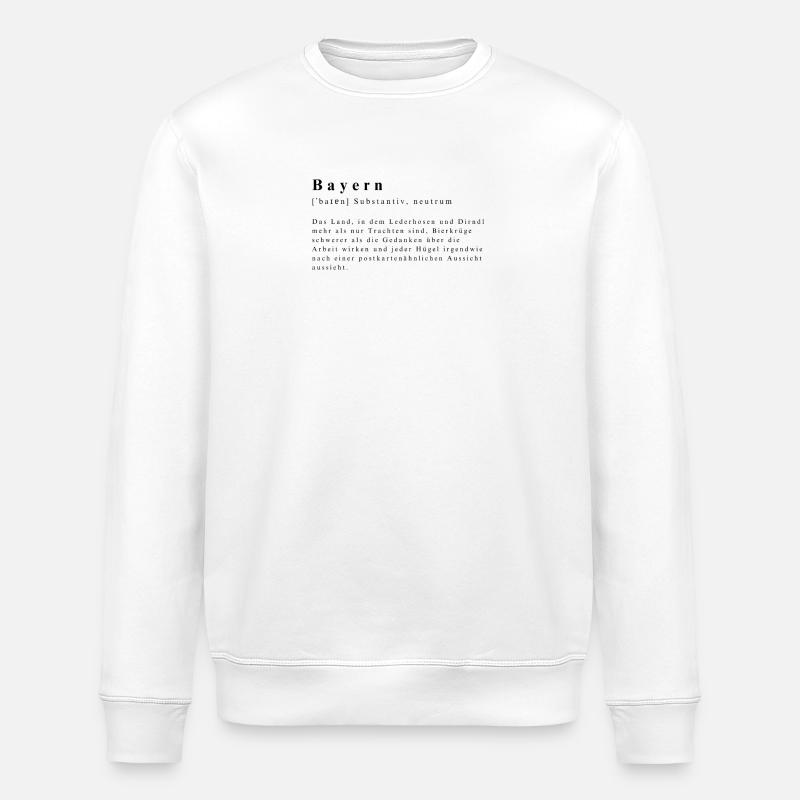 Bayern Definition - Stanley/Stella Unisex Bio-Sweatshirt ROLLER - Weiß