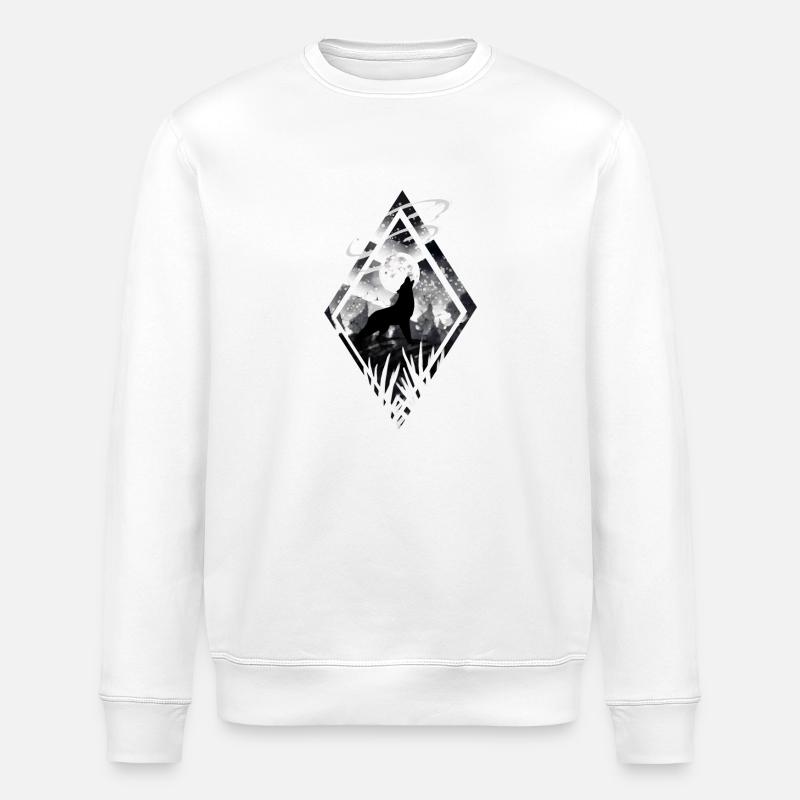 Wolf - Stanley/Stella Unisex Bio-Sweatshirt ROLLER - Weiß