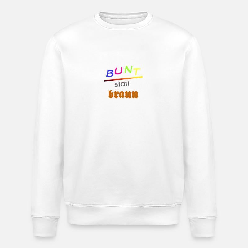 bunt statt braun - Stanley/Stella Unisex Bio-Sweatshirt ROLLER - Weiß