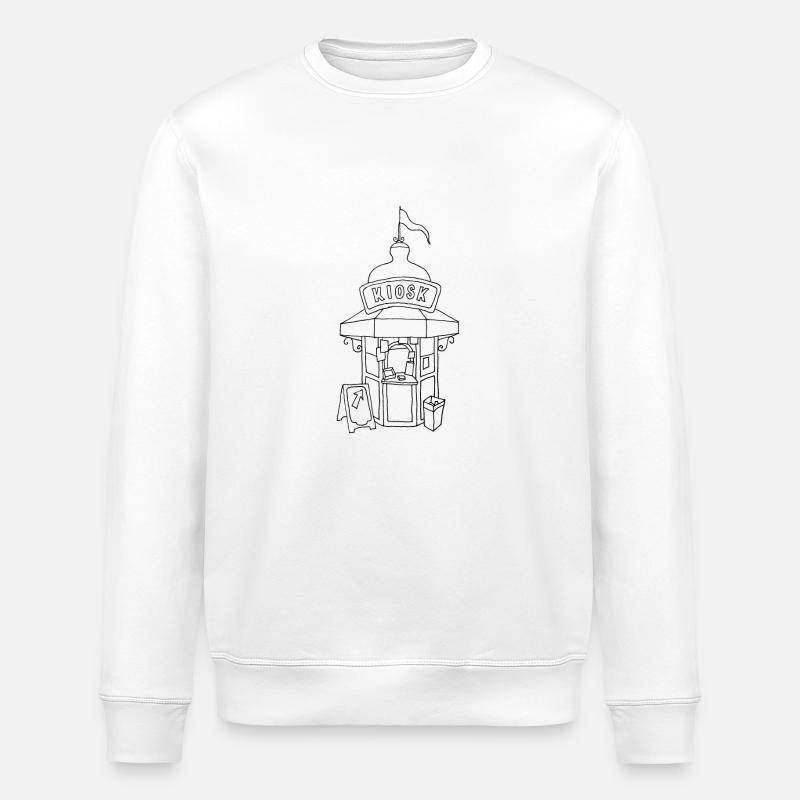 Kiosk in Lissabon - Stanley/Stella Unisex Bio-Sweatshirt ROLLER - Weiß