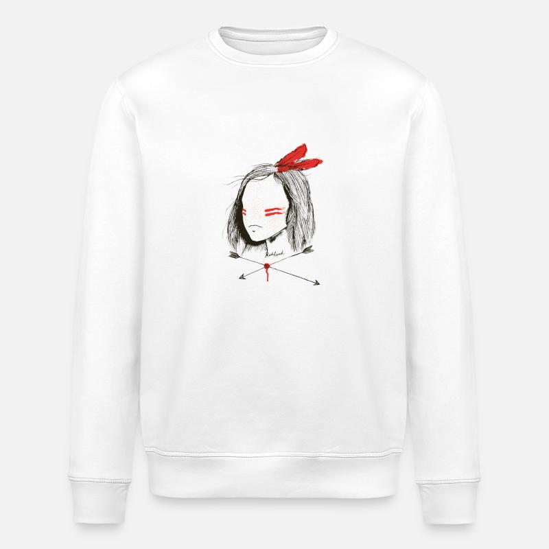 red head - Stanley/Stella Unisex Bio-Sweatshirt ROLLER - Weiß