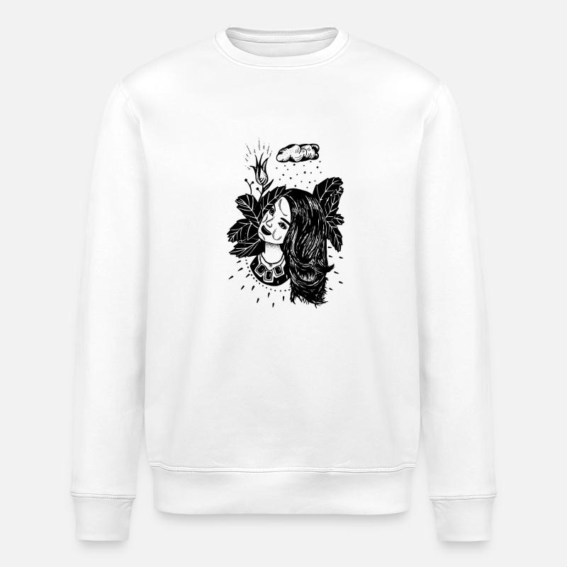 Frau Halskette - Stanley/Stella Unisex Bio-Sweatshirt ROLLER - Weiß
