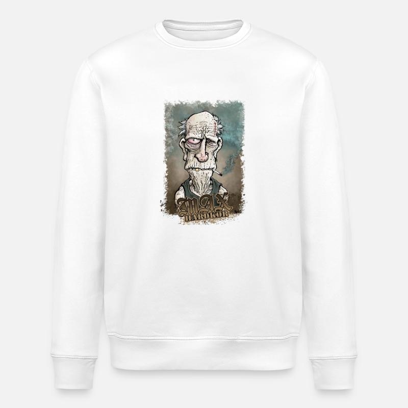 Alt Max Hardkor - Stanley/Stella Unisex Bio-Sweatshirt ROLLER - Weiß