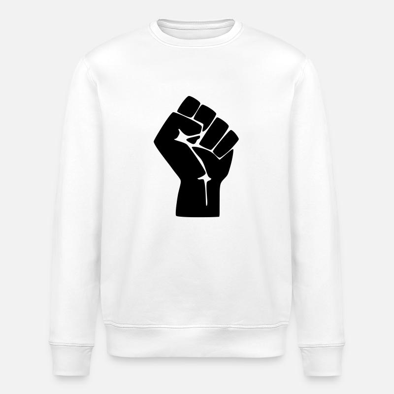 Faust Protest Widerstand - Stanley/Stella Unisex Bio-Sweatshirt ROLLER - Weiß