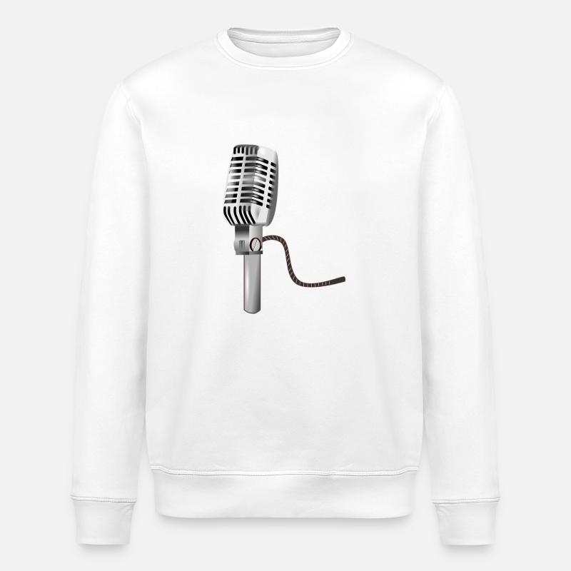 microphone - Sweat bio ROLLER Stanley/Stella Unisexe - blanc