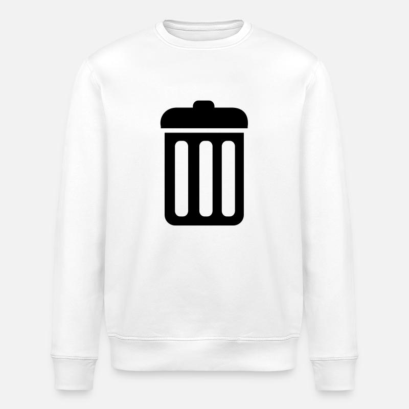 Trash - Stanley/Stella ROLLER Unisex Organic Sweatshirt - white