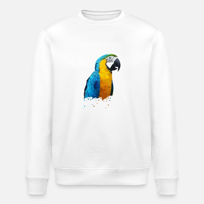 Papagei - Stanley/Stella Unisex Bio-Sweatshirt ROLLER - Weiß
