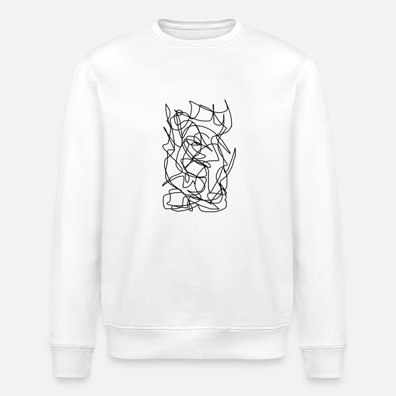 KRAKEL // - Stanley/Stella Unisex Bio-Sweatshirt ROLLER - Weiß