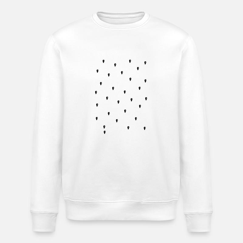 Regentropfen - Stanley/Stella Unisex Bio-Sweatshirt ROLLER - Weiß