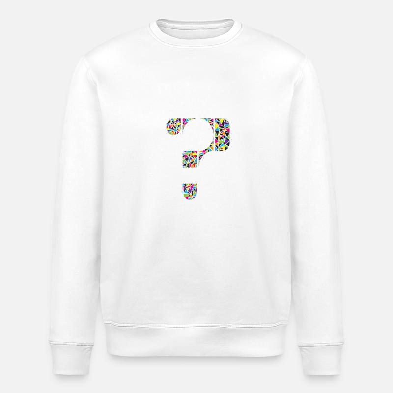 Point d'interrogation - Sweat bio ROLLER Stanley/Stella Unisexe - blanc