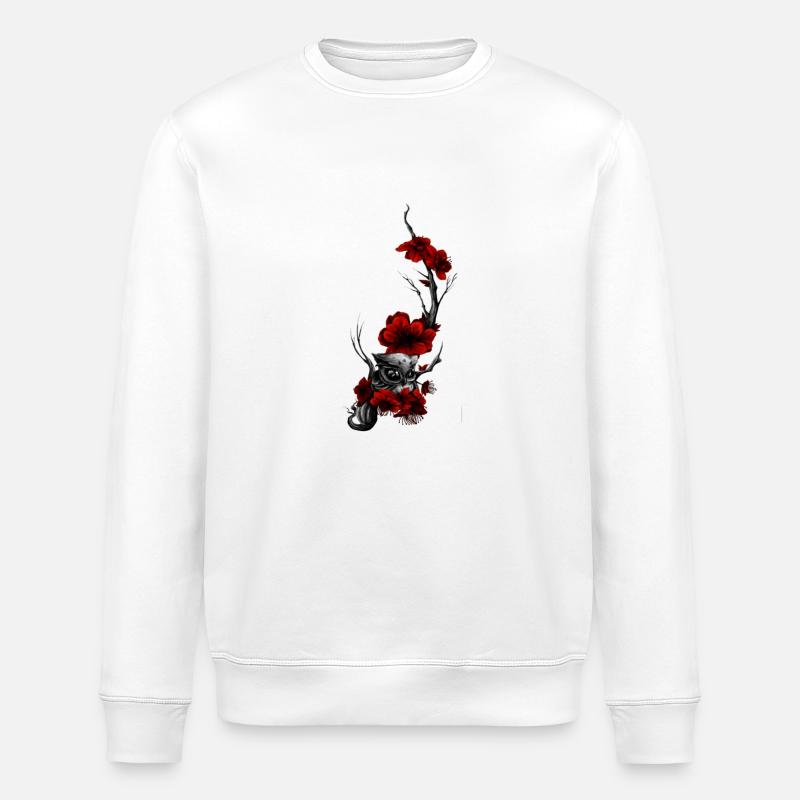 Eule - Stanley/Stella Unisex Bio-Sweatshirt ROLLER - Weiß