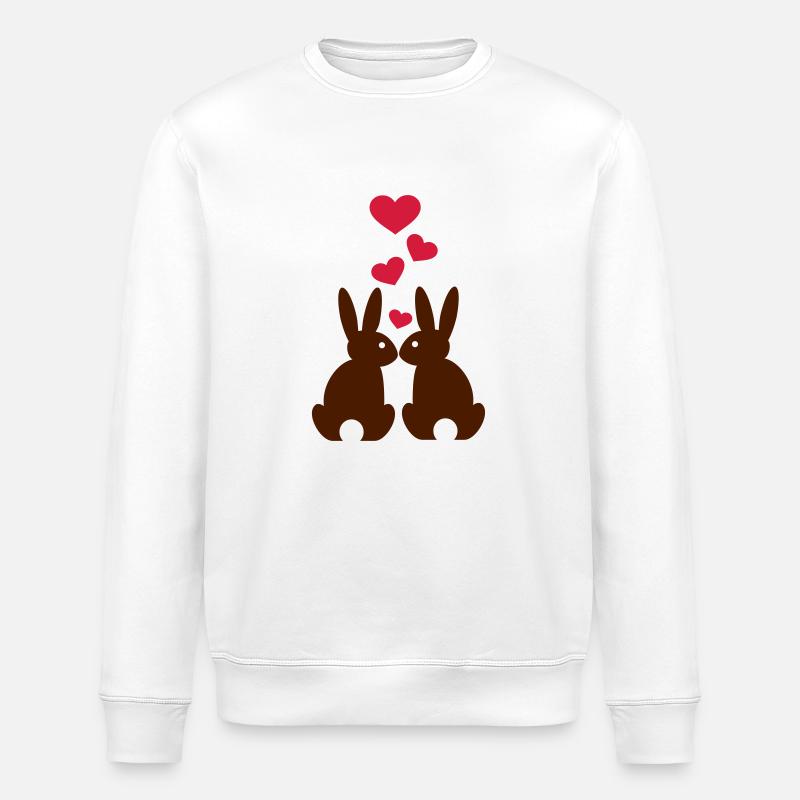 Hase - Stanley/Stella Unisex Bio-Sweatshirt ROLLER - Weiß