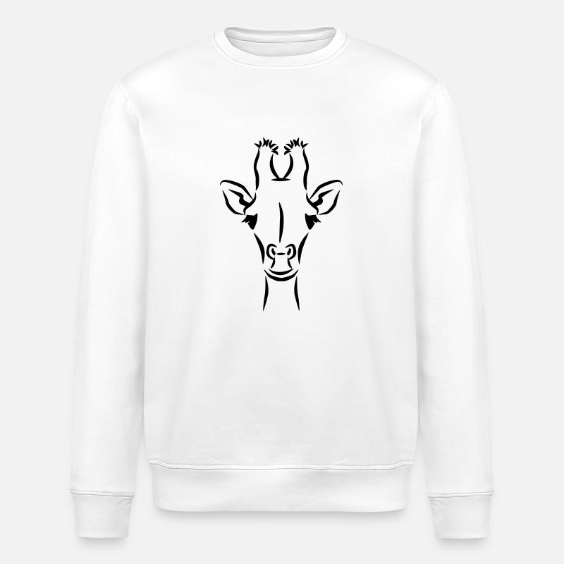 Girafe - Sweat bio ROLLER Stanley/Stella Unisexe - blanc