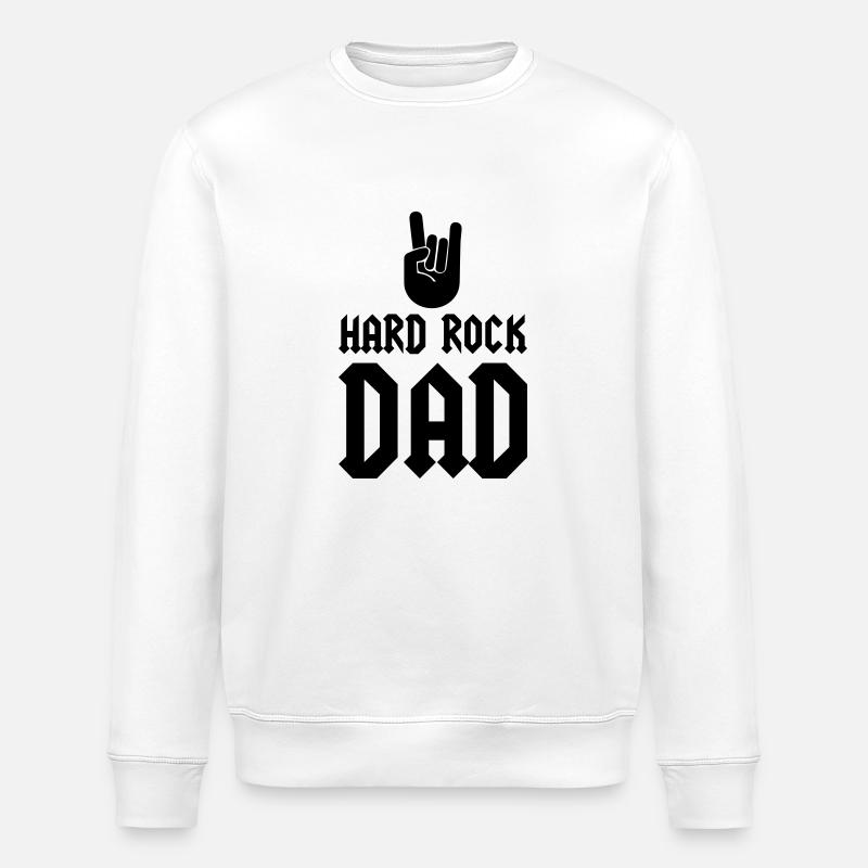Hard Rock Dad - Stanley/Stella Unisex Bio-Sweatshirt ROLLER - Weiß