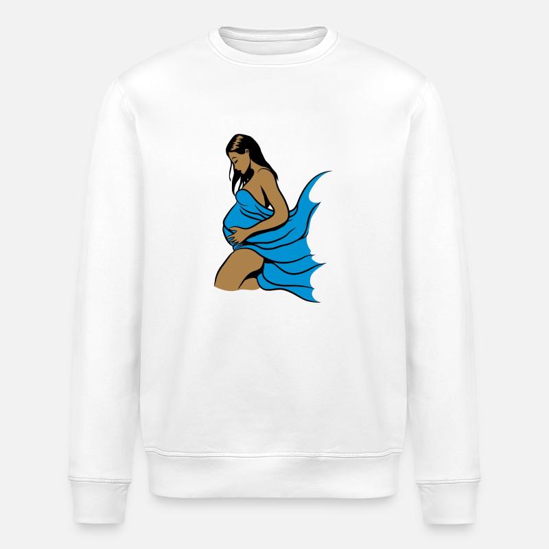 Enceinte romance - Sweat bio ROLLER Stanley/Stella Unisexe - blanc