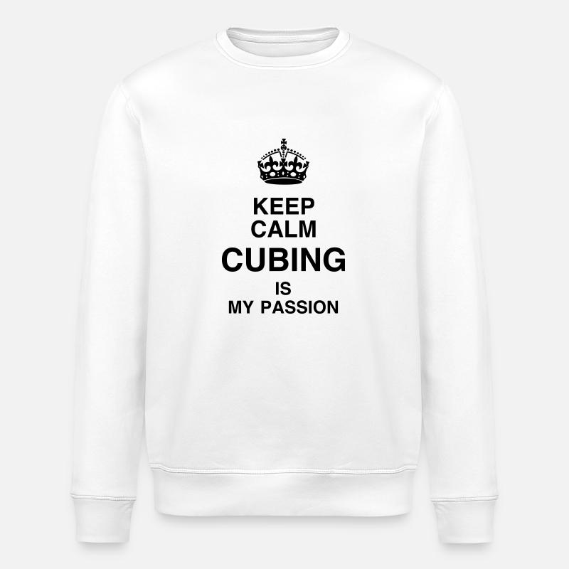 Cubing / Cube / Cuber / Speedcubing / Geek - Stanley/Stella ROLLER Unisex Organic Sweatshirt - white