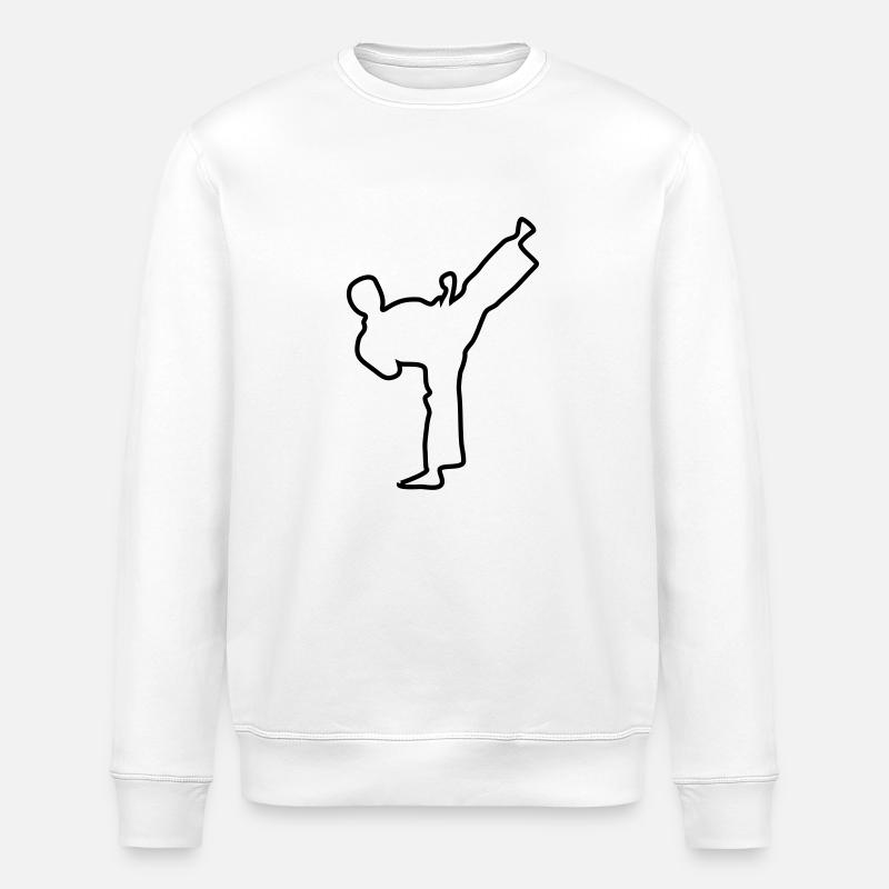 karaté - Sweat bio ROLLER Stanley/Stella Unisexe - blanc