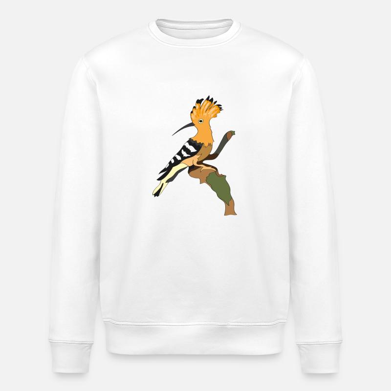 Wiedehopf - Stanley/Stella Unisex Bio-Sweatshirt ROLLER - Weiß