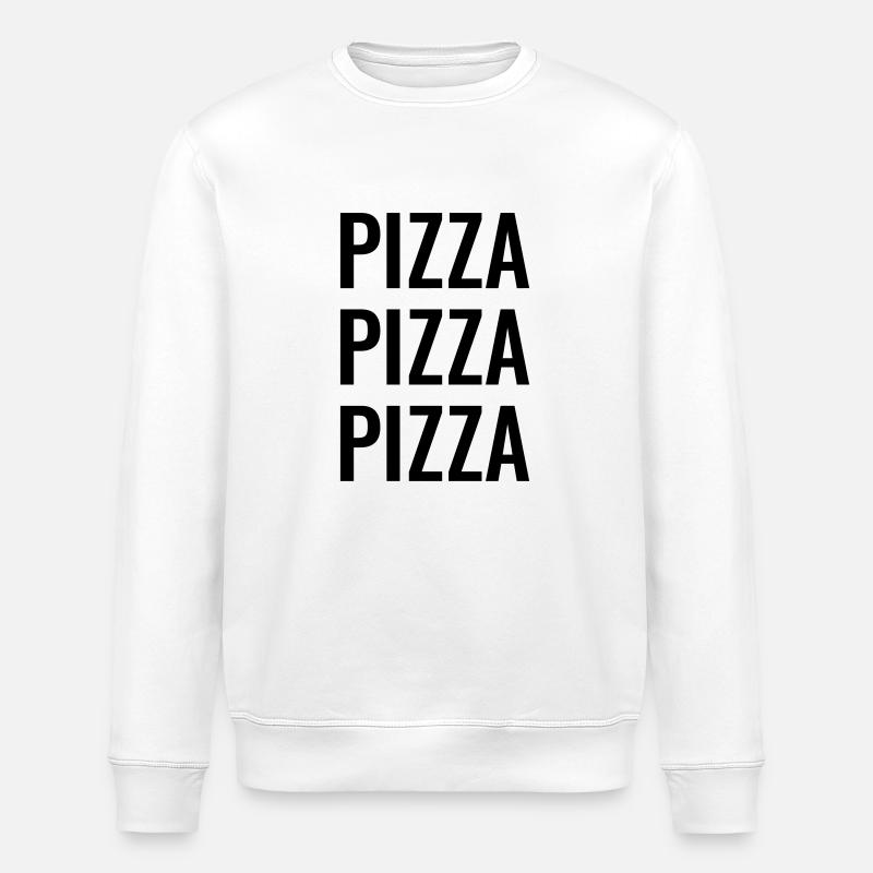 Pizza Pizza Pizza - Stanley/Stella ROLLER Unisex Organic Sweatshirt - white