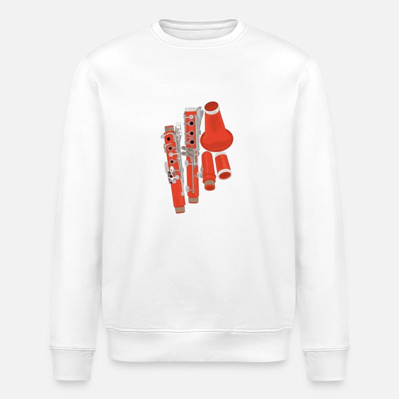 Klarinette zerlegt - Stanley/Stella Unisex Bio-Sweatshirt ROLLER - Weiß