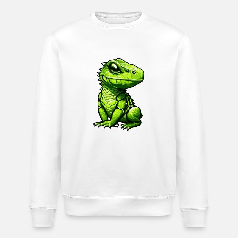 Dragon 3 von Pr3vise - Stanley/Stella Unisex Bio-Sweatshirt ROLLER - Weiß