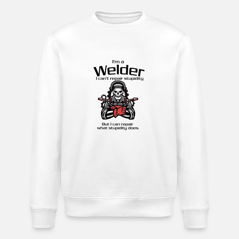 Der Beruf Schweißer - Stanley/Stella Unisex Bio-Sweatshirt ROLLER - Weiß