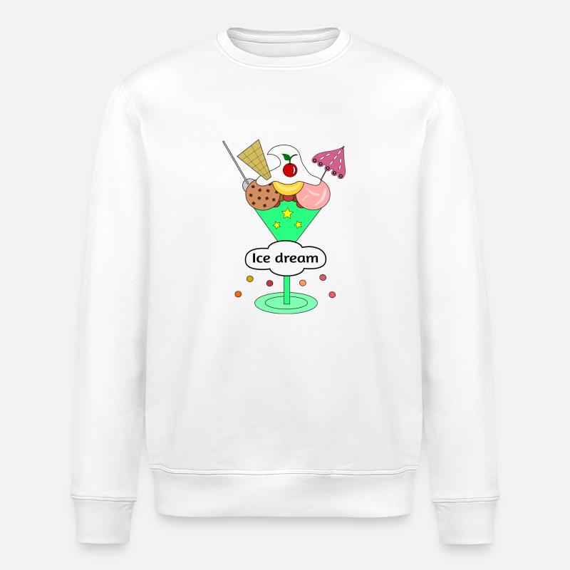 Ice dream - Stanley/Stella ROLLER Unisex Organic Sweatshirt - white