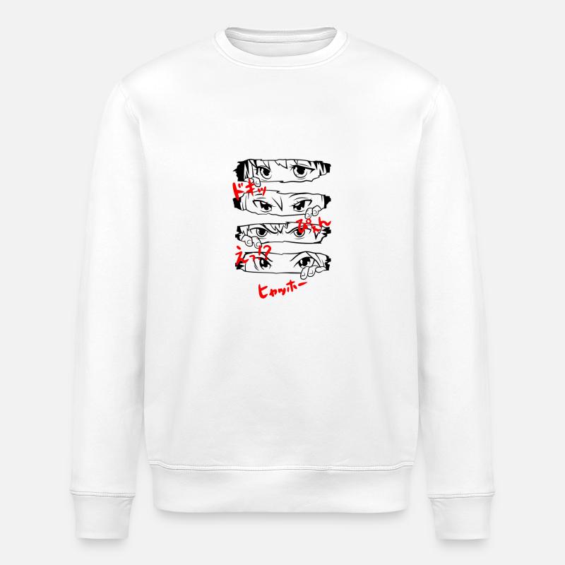 Anime - Stanley/Stella Unisex Bio-Sweatshirt ROLLER - Weiß