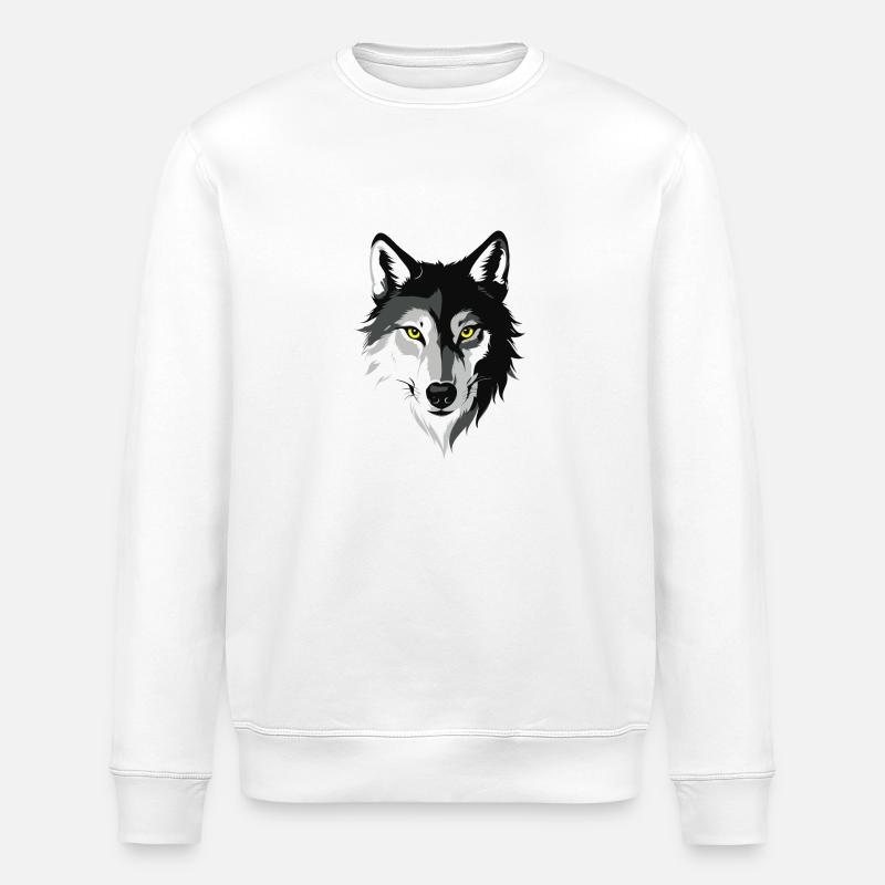 Wolfsblick - Sweat bio ROLLER Stanley/Stella Unisexe - blanc