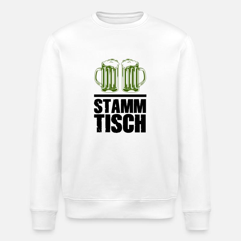 bier stammtisch - Stanley/Stella Unisex Bio-Sweatshirt ROLLER - Weiß