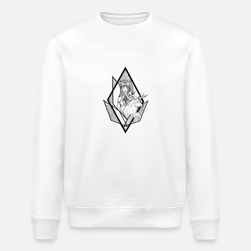 Mr Hirsch - Stanley/Stella Unisex Bio-Sweatshirt ROLLER - Weiß