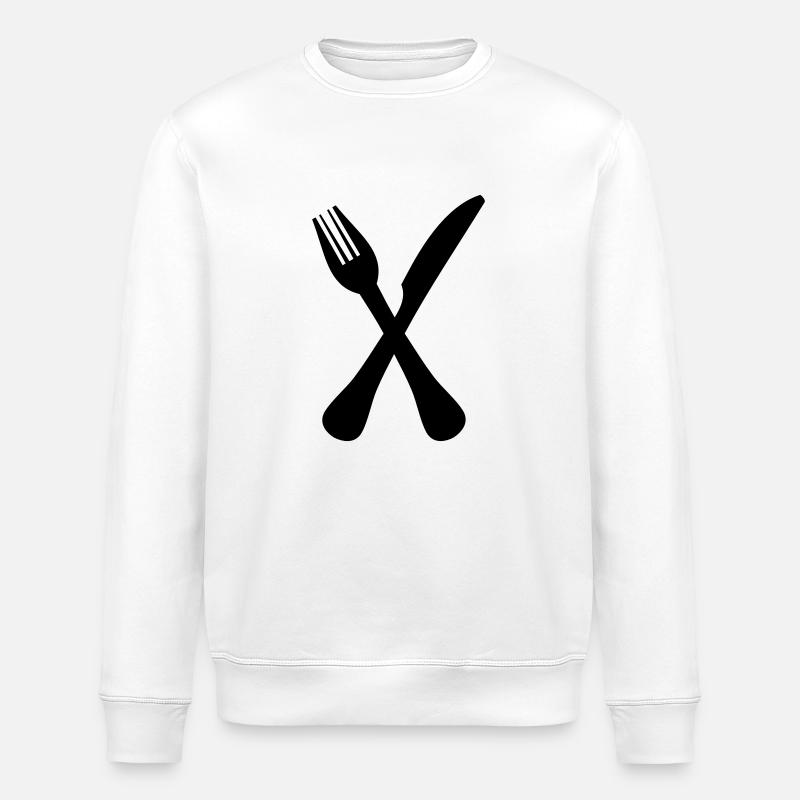 Besteck - Stanley/Stella Unisex Bio-Sweatshirt ROLLER - Weiß