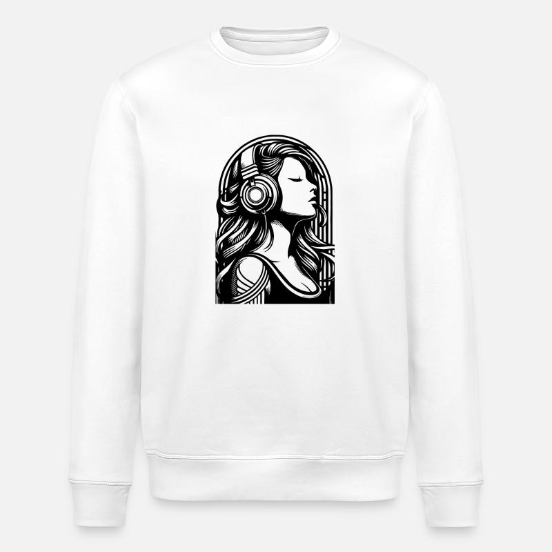 Lebendige Musik - Stanley/Stella Unisex Bio-Sweatshirt ROLLER - Weiß