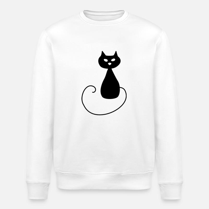 Cat - Stanley/Stella Unisex Bio-Sweatshirt ROLLER - Weiß