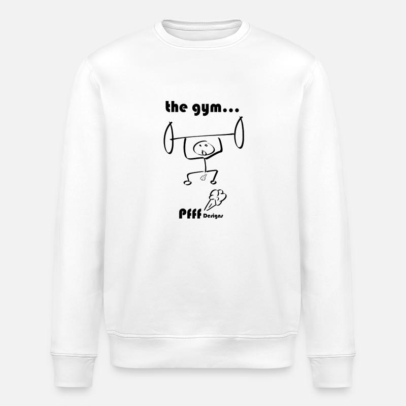 the gym pfff - Stanley/Stella Unisex Bio-Sweatshirt ROLLER - Weiß