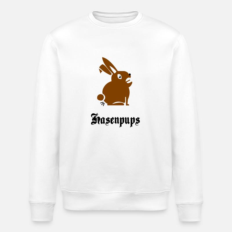 Hasenpups - Stanley/Stella Unisex Bio-Sweatshirt ROLLER - Weiß