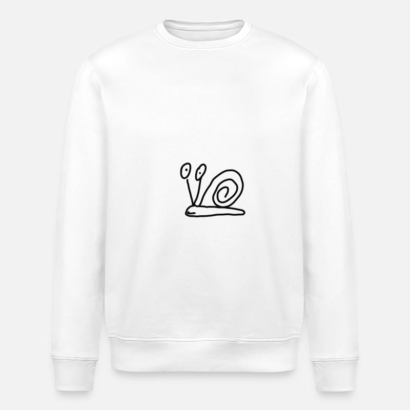Schnecke - Stanley/Stella Unisex Bio-Sweatshirt ROLLER - Weiß
