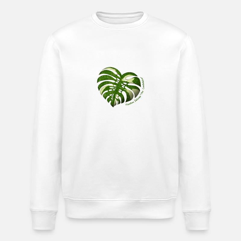 Monstera Thaï Constellation - Sweat bio ROLLER Stanley/Stella Unisexe - blanc