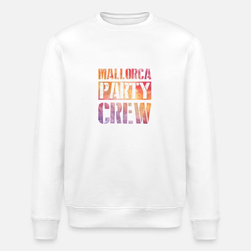 Mallorca Party Crew - Stanley/Stella Unisex Bio-Sweatshirt ROLLER - Weiß