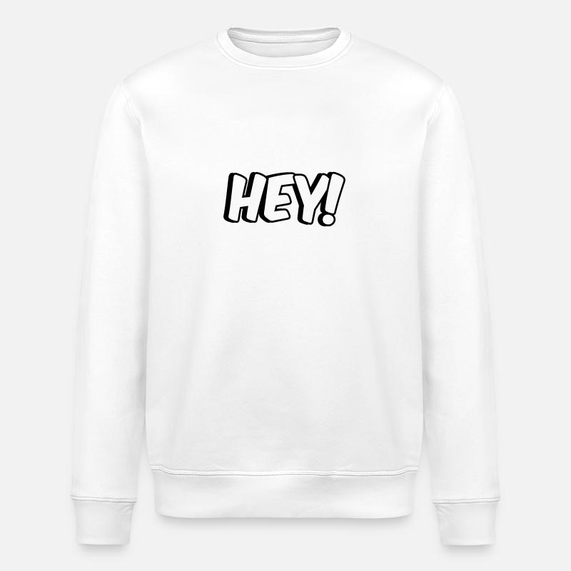 Hey! Comic Design - Stanley/Stella Unisex Bio-Sweatshirt ROLLER - Weiß